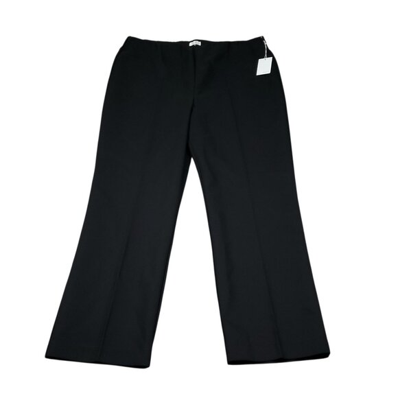 Ecru Classic Kick Flare Cropped Pull On Stretch Pants Black Women's Size XL - Picture 1 of 10
